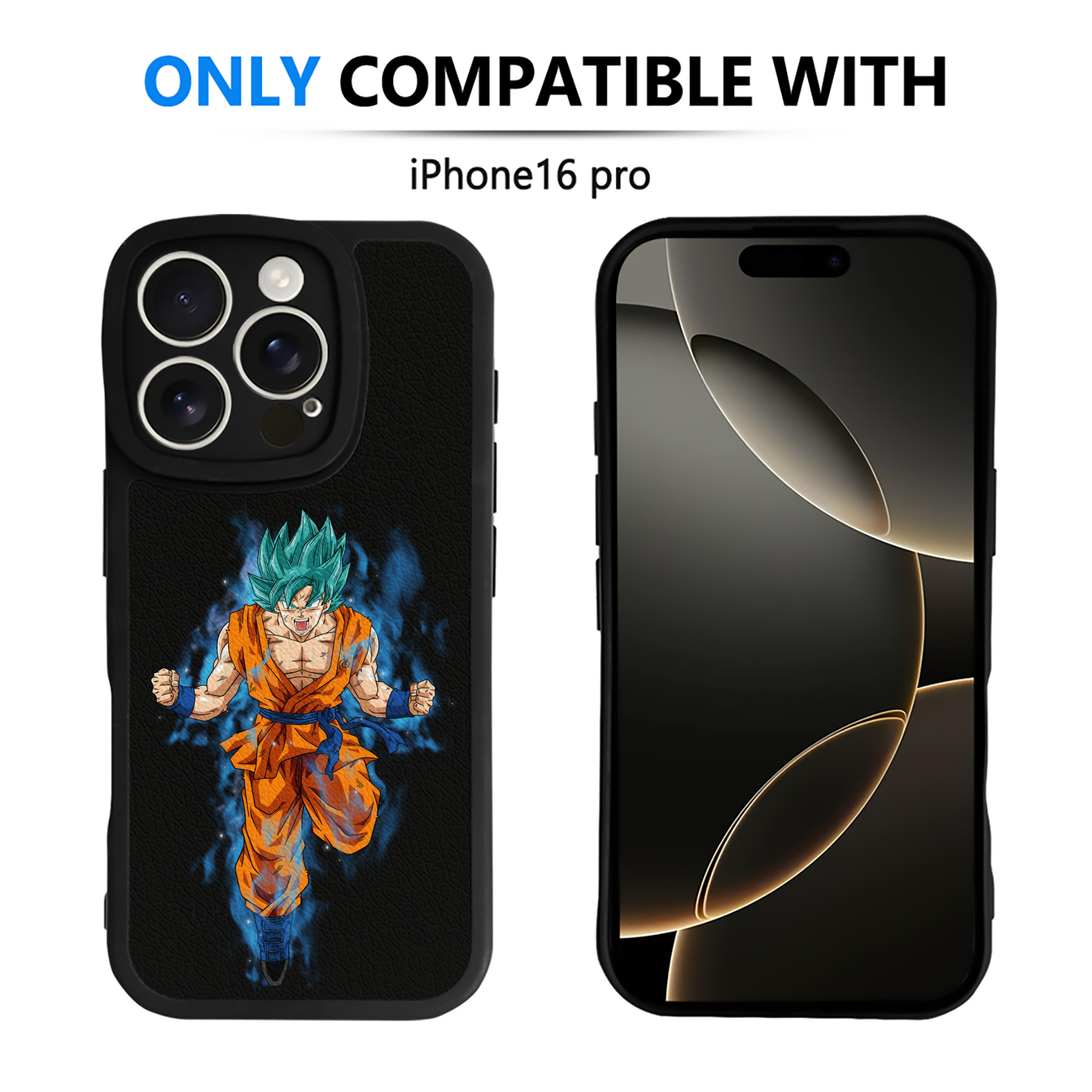 （画像用） ドラゴンボール 孫 悟飯（そんごはん）DRAGON BALL Son Gohan 【iPhone 16シリーズ対応】シリコンスマホケース（レザー調） 材質：シリコン